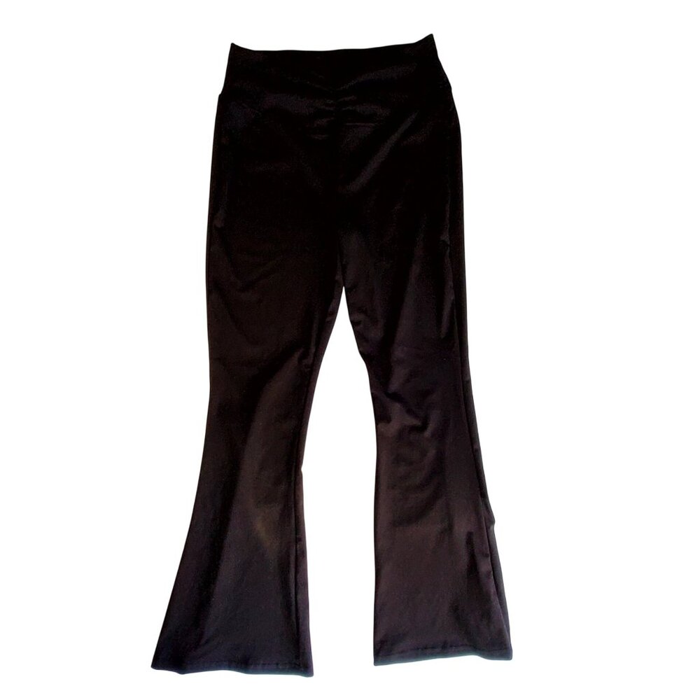 New Day Extra Large Black Flared Leggings High Waist Stretchy Comfortable